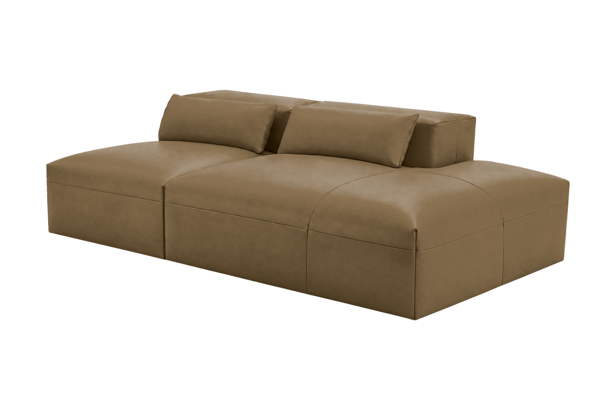 Jasmine Right Chaise Open Sofa in Momo Olivia