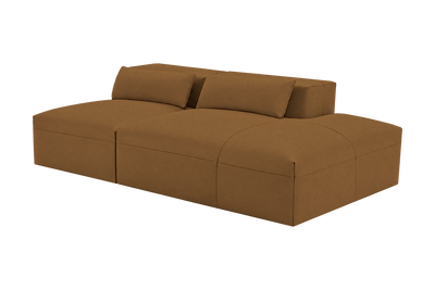 Jasmine Right Chaise Open Sofa in Felix Pisco