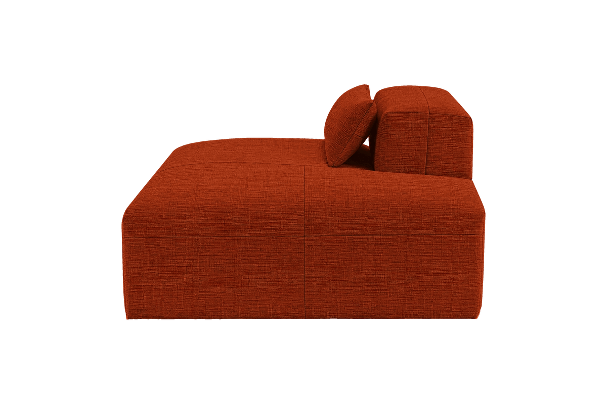 Jasmine Chaise Right in Roni Poppy