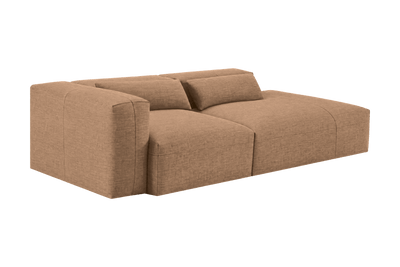 Jasmine Right Chaise Sofa in Roni Biscotti