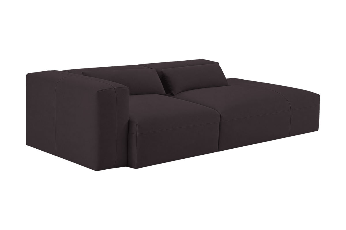 Jasmine Right Chaise Sofa in Dante Charcoal