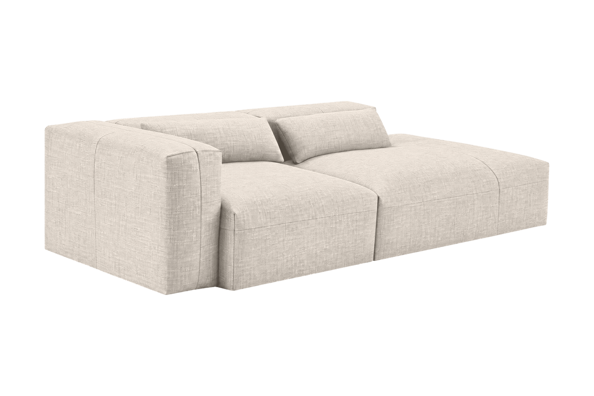 Jasmine Right Chaise Sofa in Mosquito Cracker