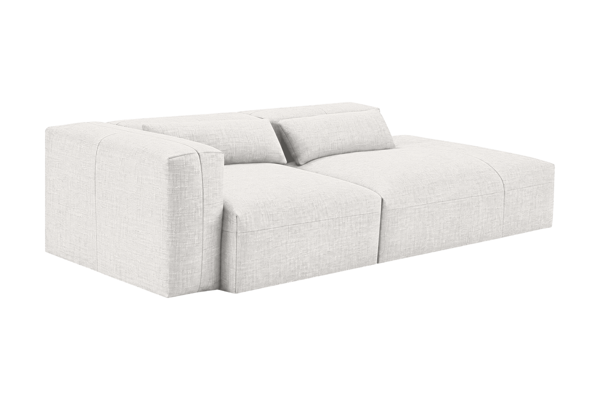 Jasmine Right Chaise Sofa in Mosquito Foam