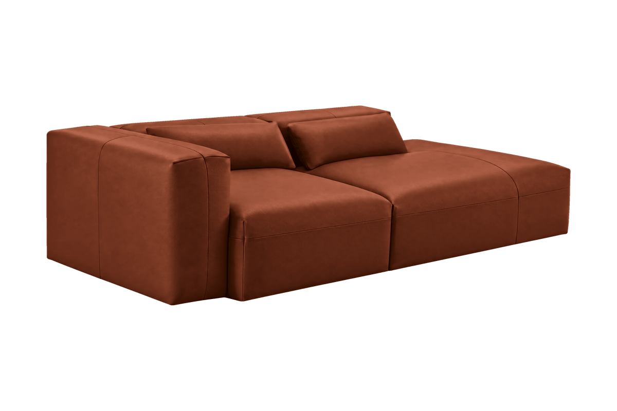 Jasmine Right Chaise Sofa in Momo Grower