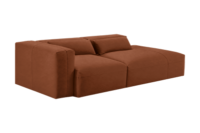 Jasmine Right Chaise Sofa in Dante Hazel