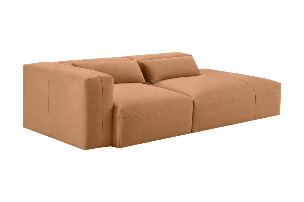 Jasmine Right Chaise Sofa in Dante Les Yeux