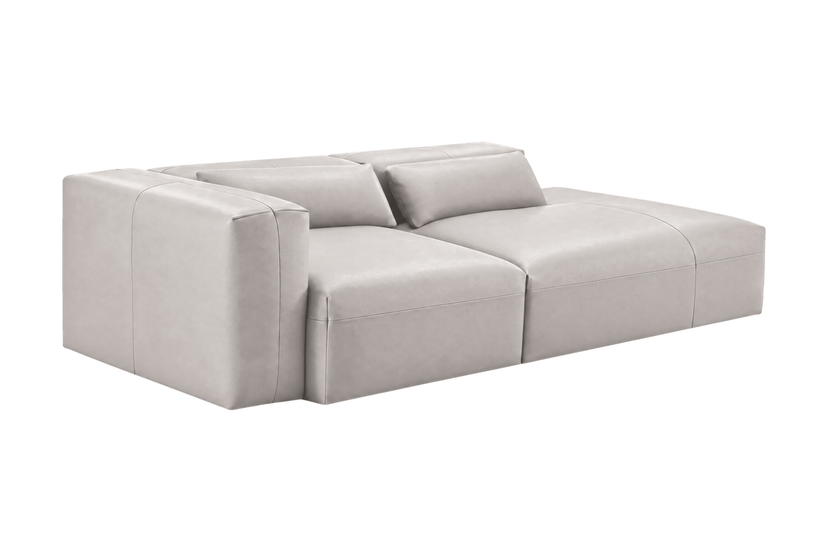 Jasmine Right Chaise Sofa in Momo Milky