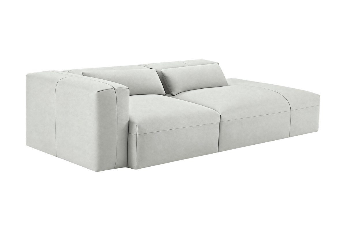 Jasmine Right Chaise Sofa in Felix Milky