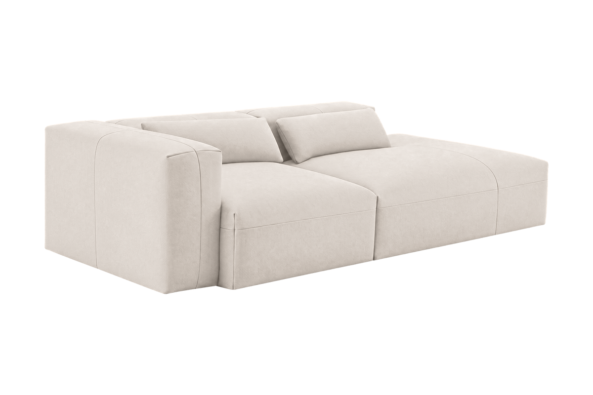 Jasmine Right Chaise Sofa in Fresco Milky