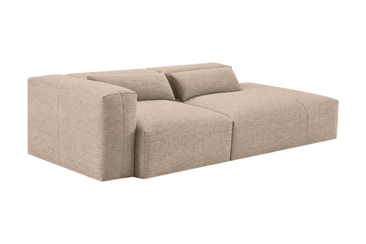 Jasmine Right Chaise Sofa in Roni Pine Nut