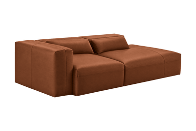 Jasmine Right Chaise Sofa in Momo Porto
