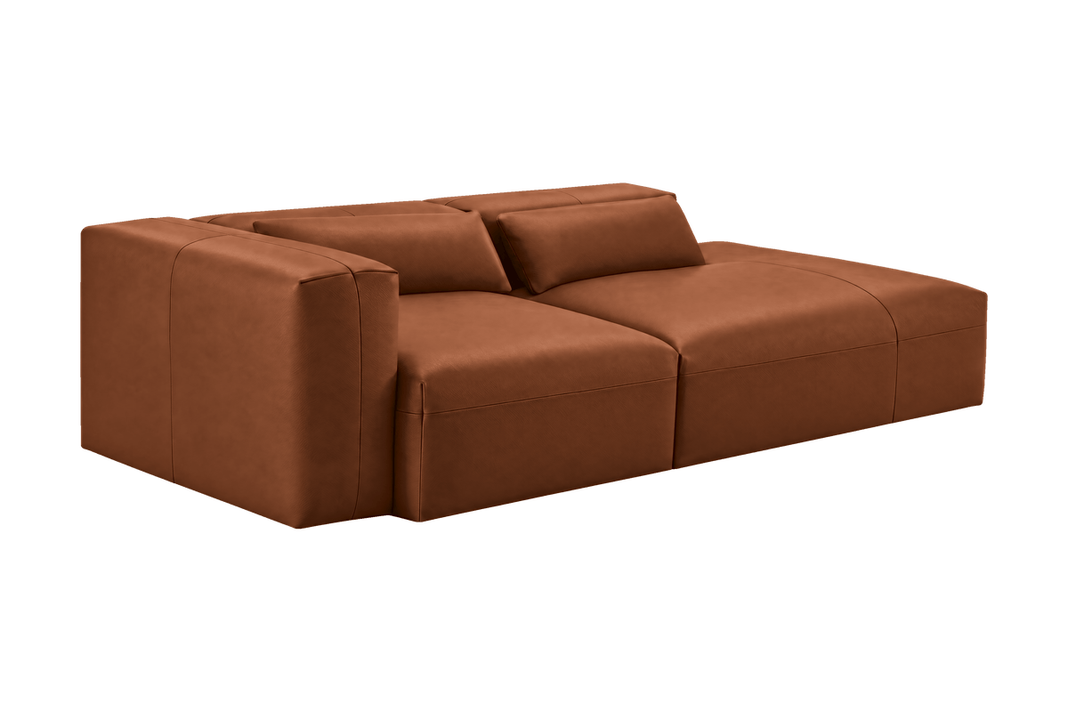 Jasmine Right Chaise Sofa in Momo Porto