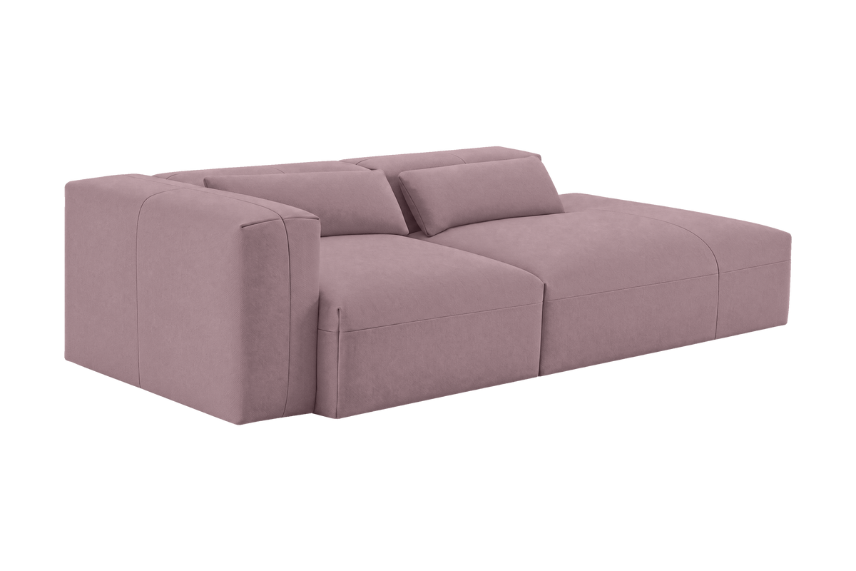 Jasmine Right Chaise Sofa in Fresco Saint-Tropez