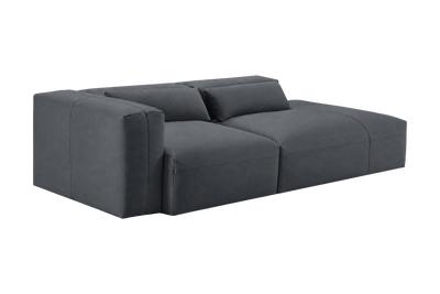 Jasmine Right Chaise Sofa in Dante Shark