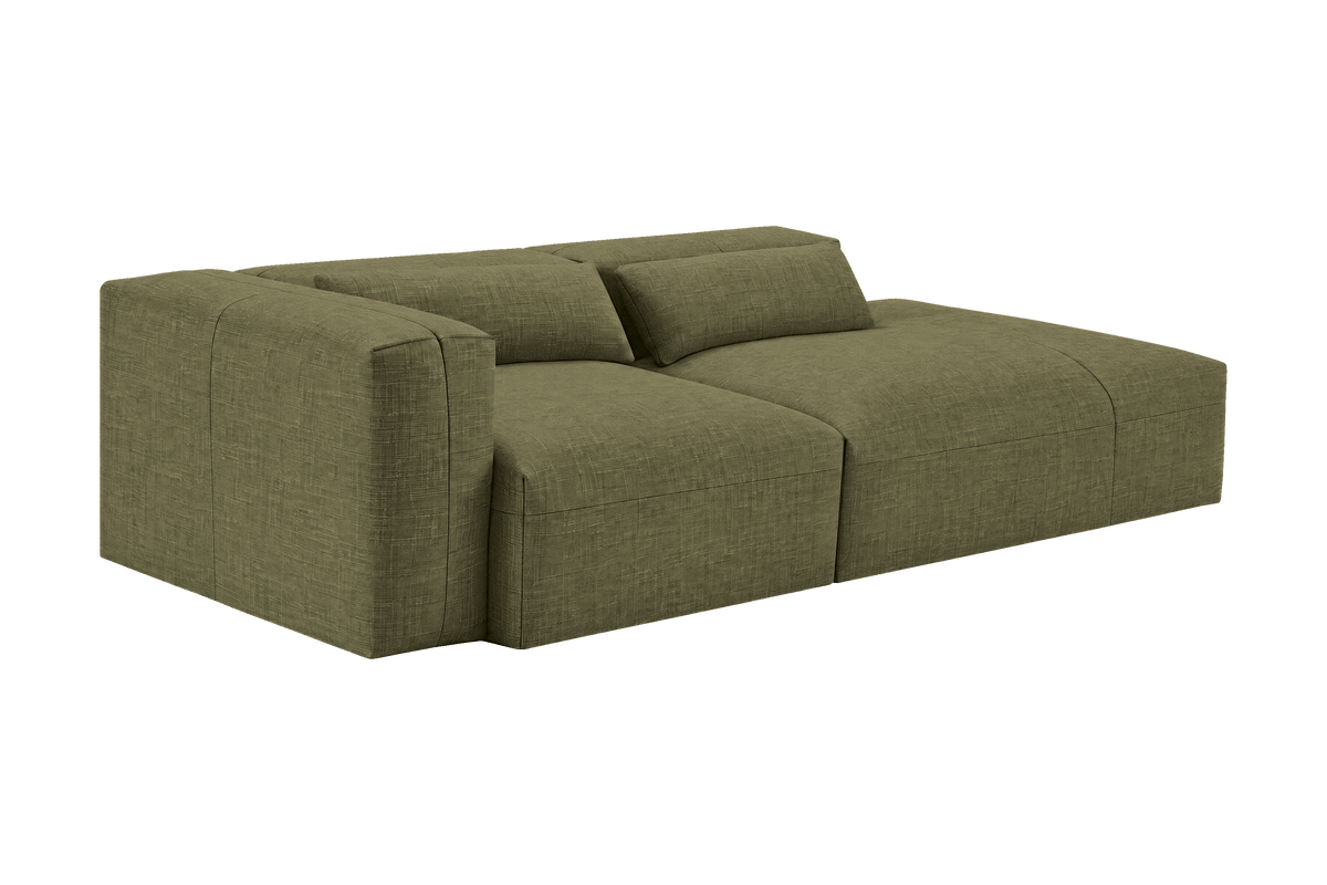 Jasmine Right Chaise Sofa in Mosquito Sycamore