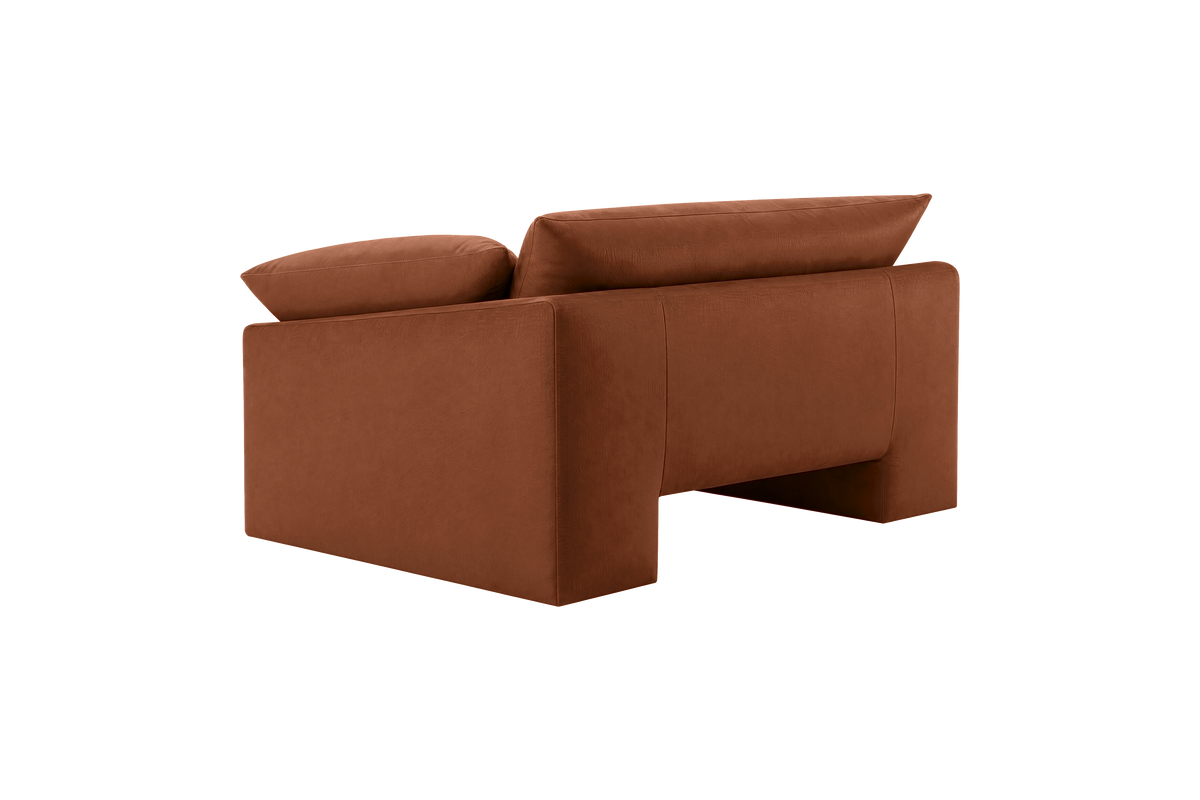 Lotus Armchair in Dante Hazel