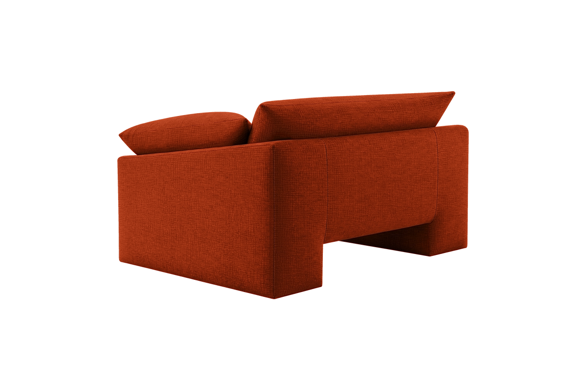 Lotus Armchair in Roni Poppy