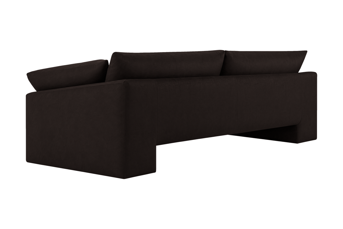 Lotus Large Sofa in Dante Ebony