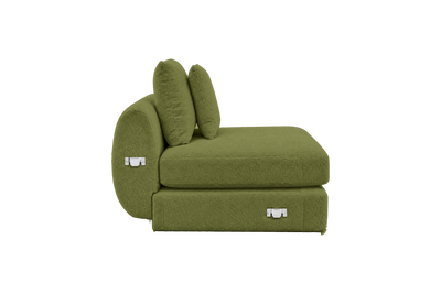 Milo Armless in Bouclé Key Lime
