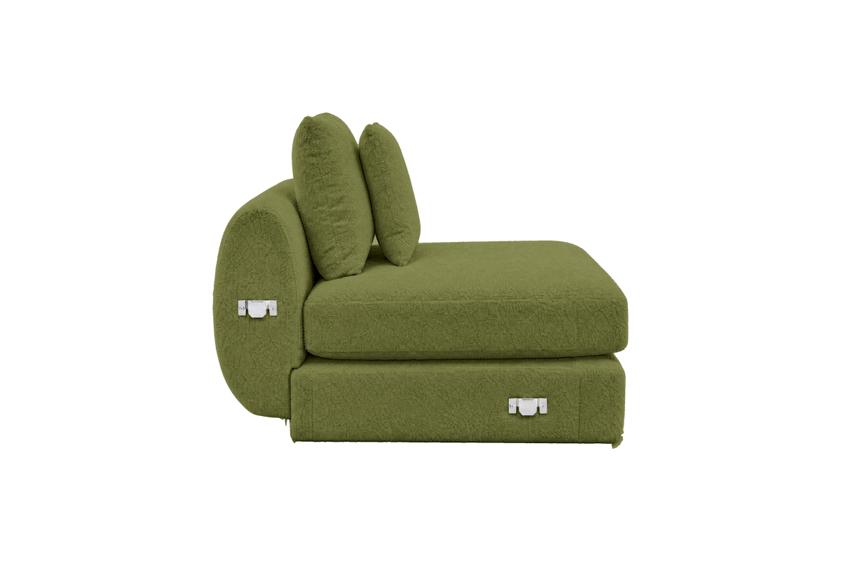 Milo Armless in Bouclé Key Lime