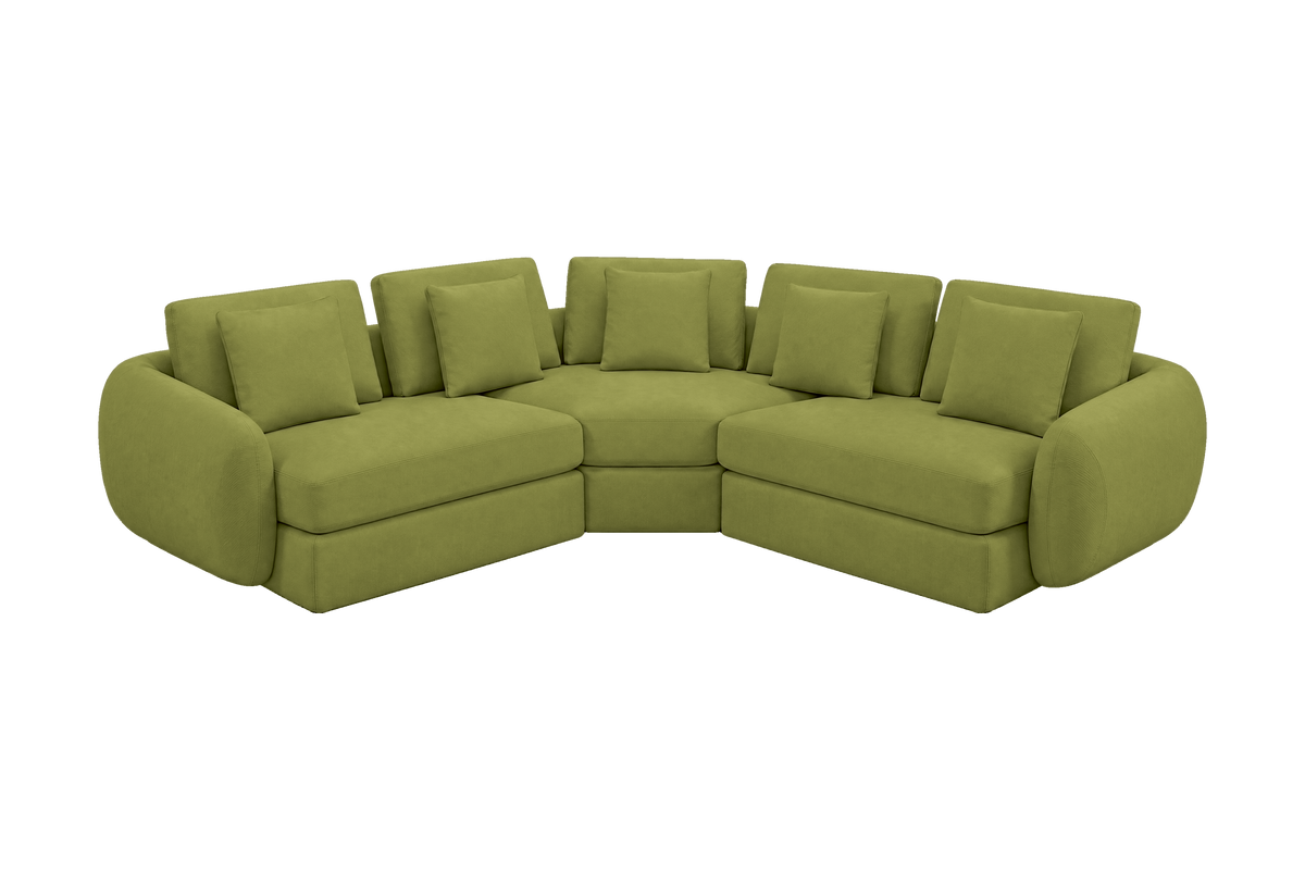 Milo Corner Sofa in Fresco Key Lime
