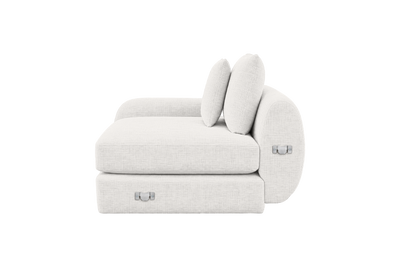 Milo Left Armchair in Mosquito Foam