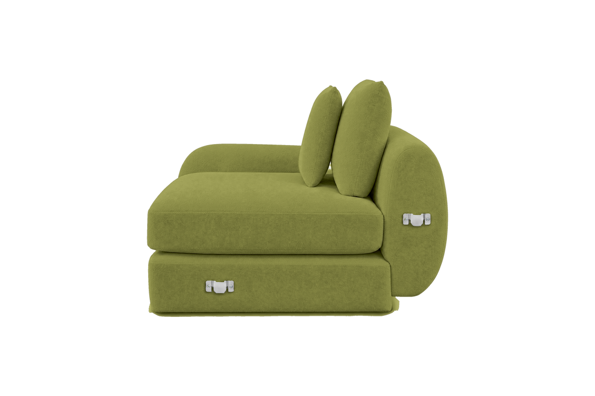 Milo Left Armchair in Fresco Key Lime