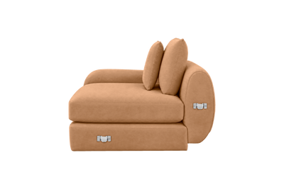 Milo Left Armchair in Dante Les Yeux