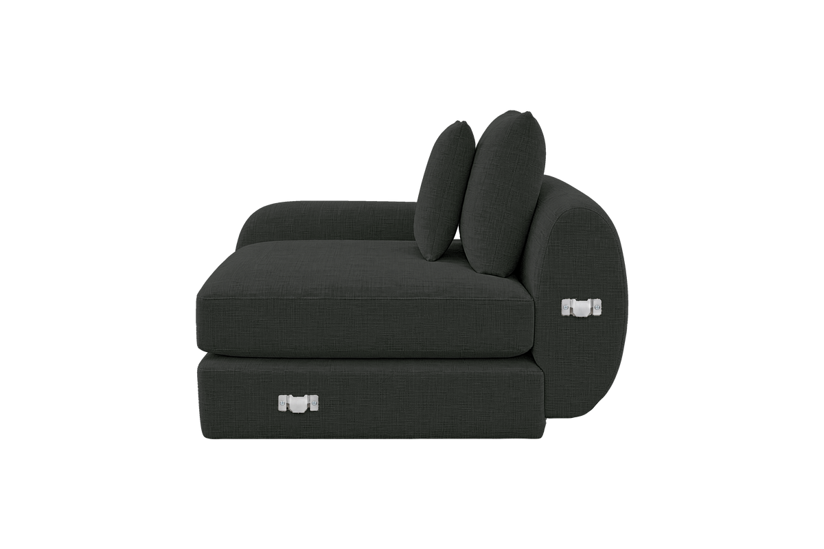 Milo Left Armchair in Mosquito Lola