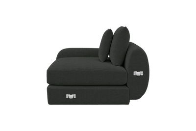Milo Left Armchair in Mosquito Lola