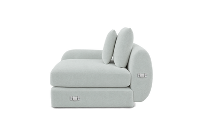 Milo Left Armchair in Fresco Meteor