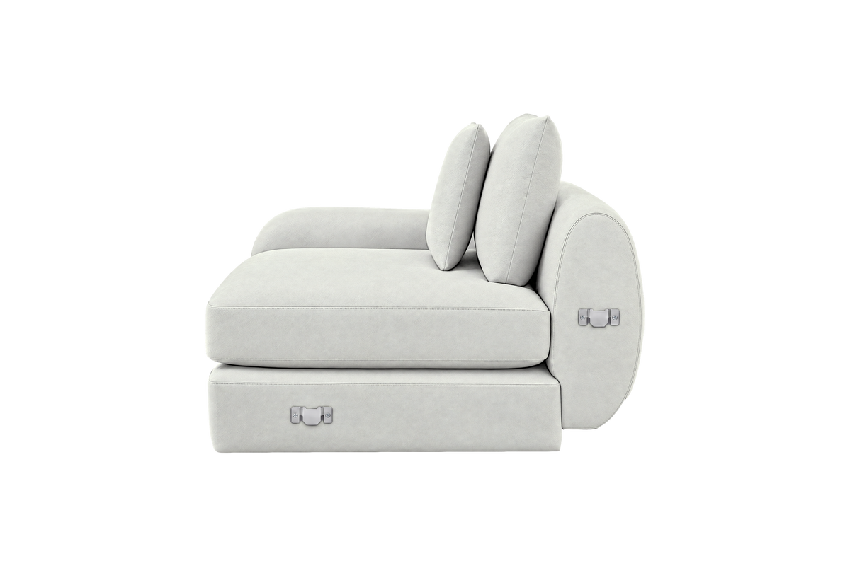 Milo Left Armchair in Felix Milky
