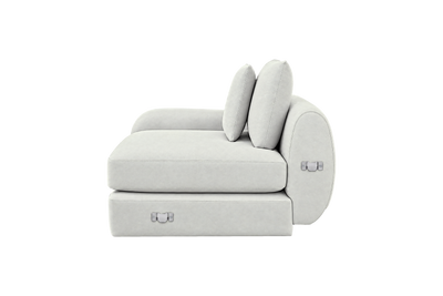 Milo Left Armchair in Felix Milky