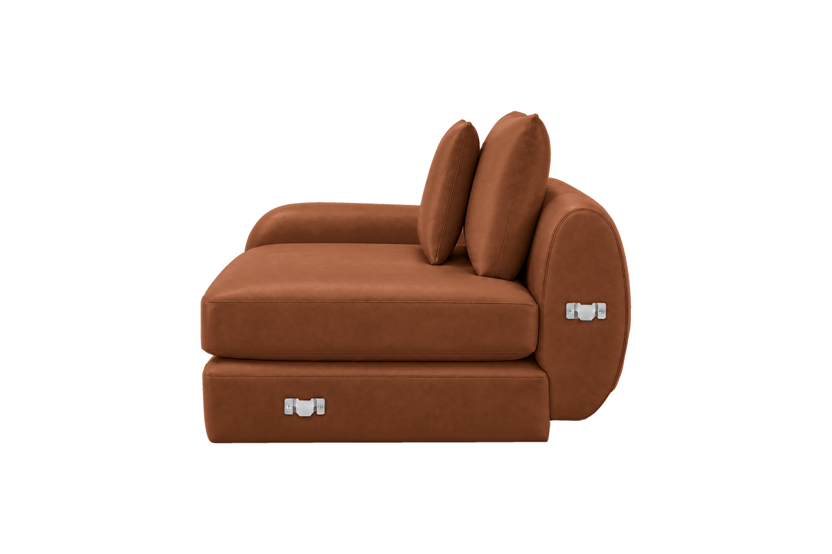 Milo Left Armchair in Momo Porto