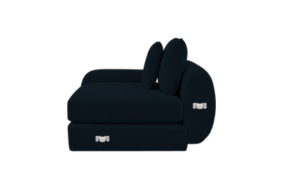 Milo Left Armchair in Mosquito Tenerife