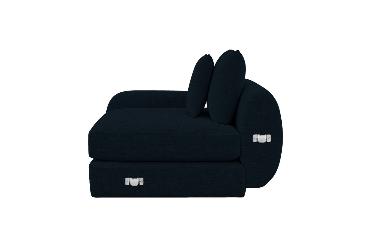 Milo Left Armchair in Mosquito Tenerife