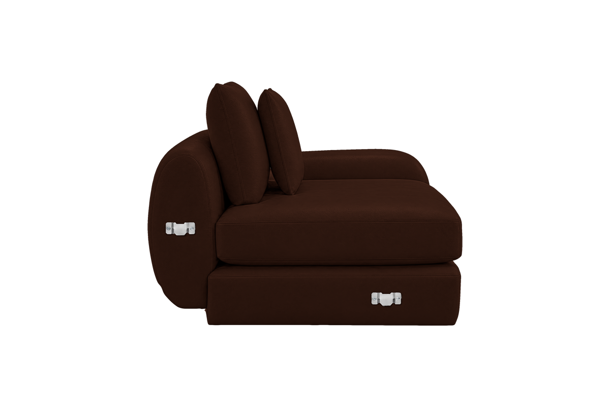 Milo Right Armchair in Momo Biscuit