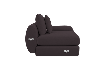 Milo Right Armchair in Dante Charcoal