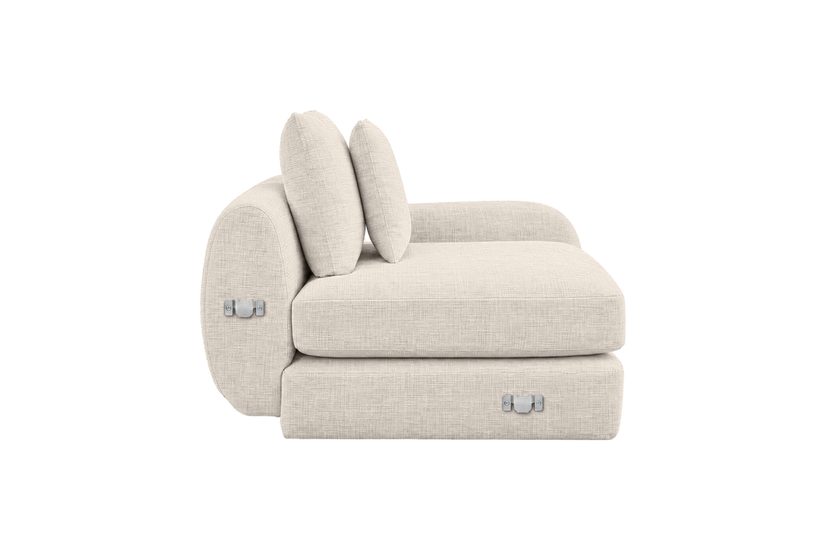 Milo Right Armchair in Mosquito Cracker
