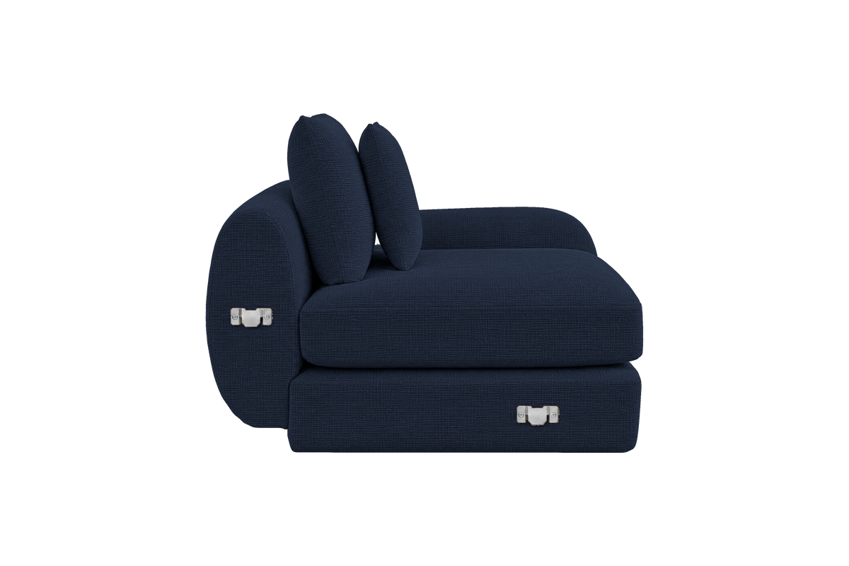 Milo Right Armchair in Roni Ember Blue