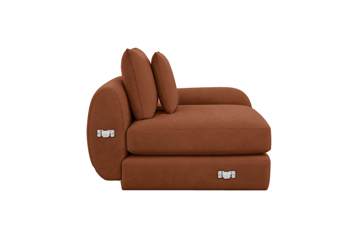 Milo Right Armchair in Dante Hazel