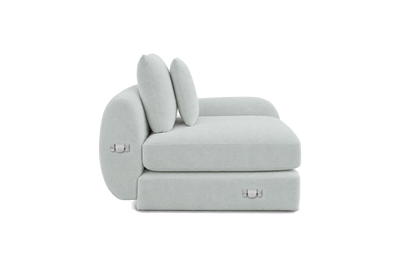 Milo Right Armchair in Fresco Meteor