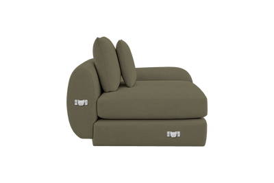 Milo Right Armchair in Felix Olive