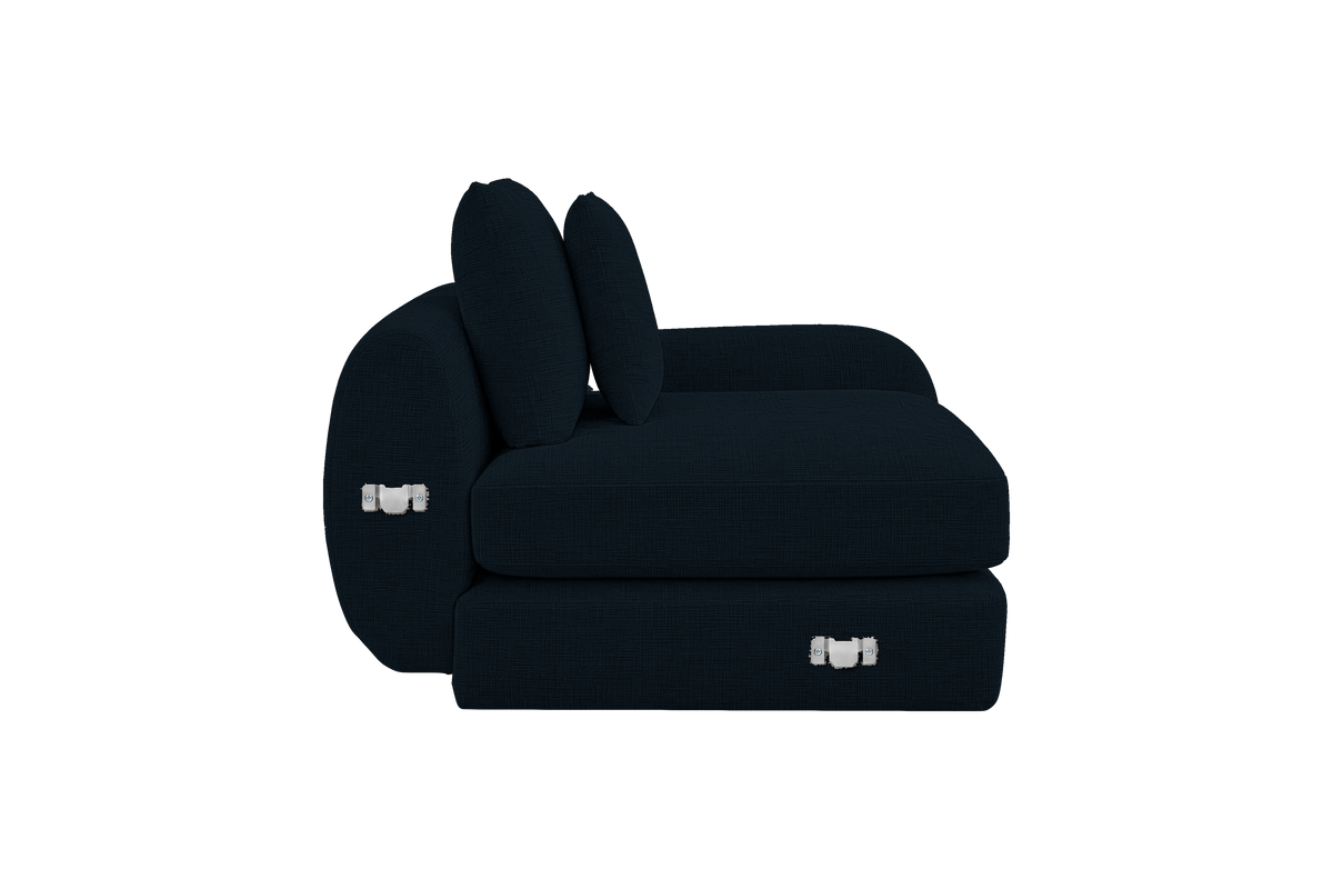 Milo Right Armchair in Mosquito Tenerife