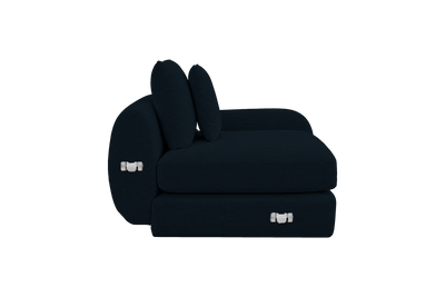 Milo Right Armchair in Mosquito Tenerife