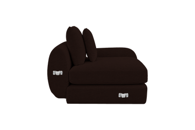 Milo Right Armchair in Mosquito Terra