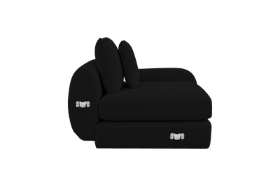 Milo Right Armchair in Mosquito Yves