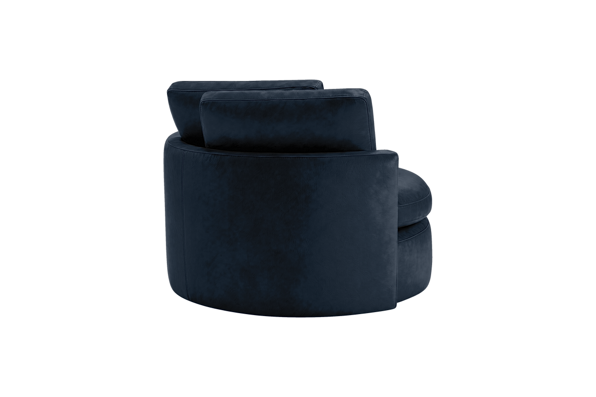 Moroder Swivel Accent Chair in Dante Aqua