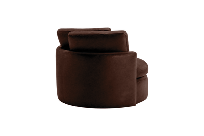 Moroder Swivel Accent Chair in Momo Biscuit