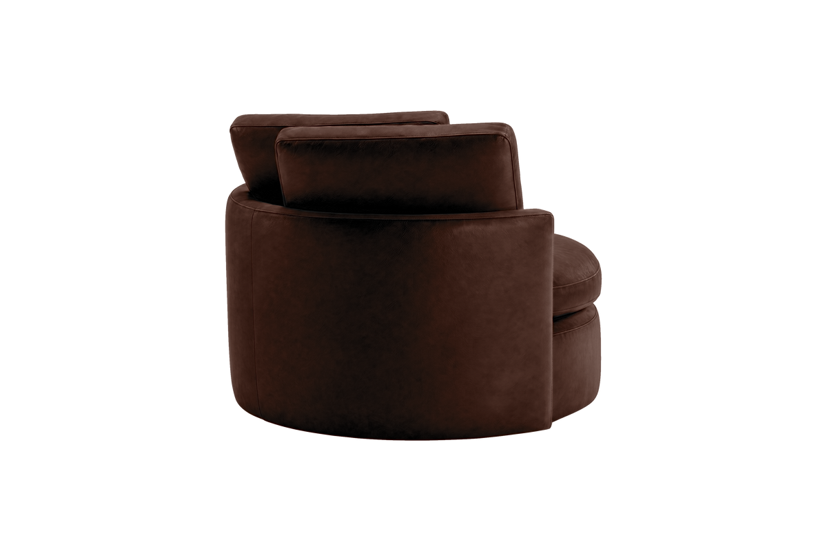 Moroder Swivel Accent Chair in Momo Biscuit